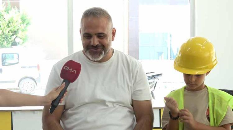 ‘ÇOCUKLARI GETİRDİM AMA BEN DAHA FAZLA EĞLENİYORUM’