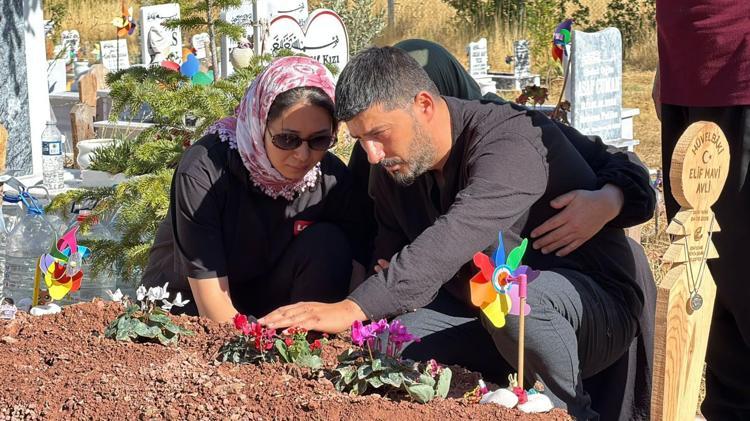 KIZLARINI MEZARLIKTA ZİYARET ETTİLER