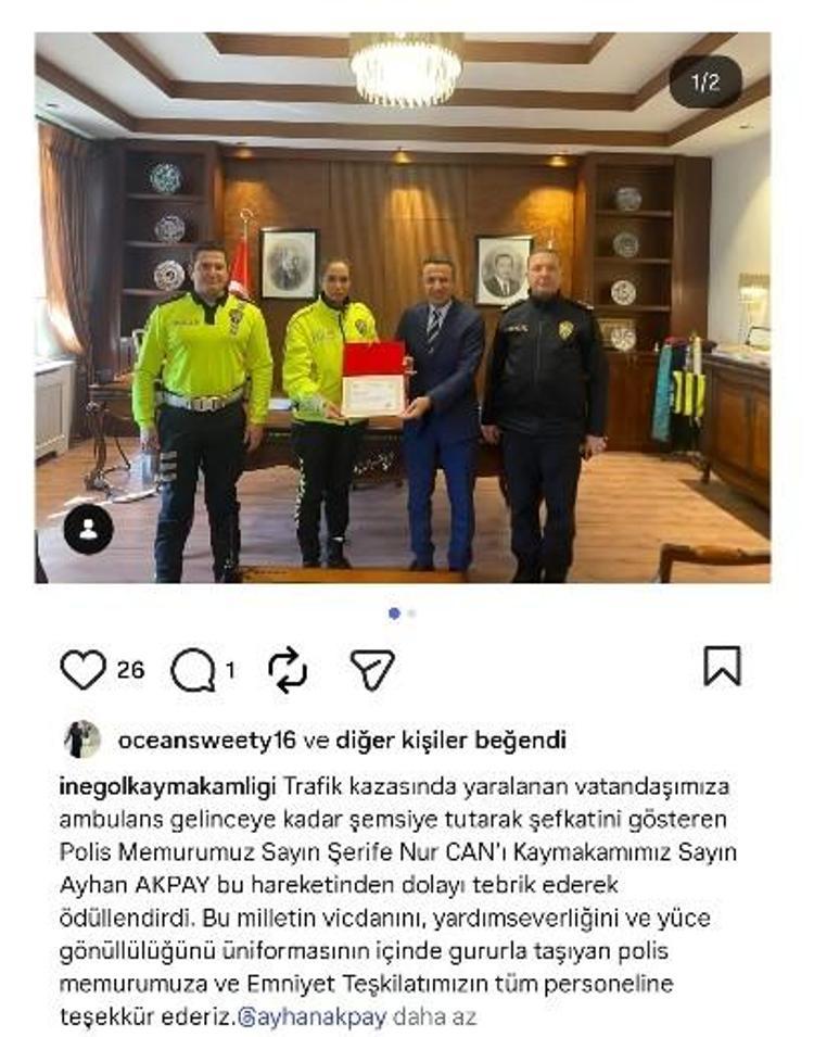 İÇİŞLERİ BAKANI SANAL MEDYA HESABINDAN PAYLAŞTI