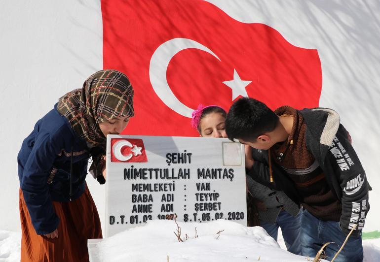 Çığ faciasının yıl dönümünde şehitler, mezarları başında anıldı