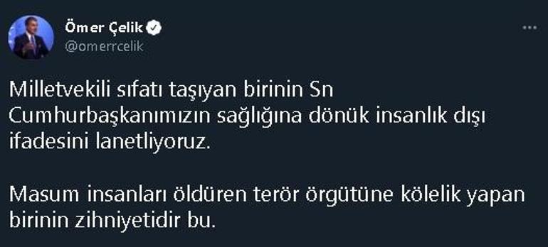 AK Parti Sözcüsü Çelikten, HDPli Kayaya tepki