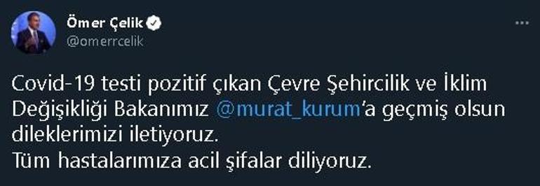 Bakan Kurumun Kovid- 19 testi pozitif çıktı