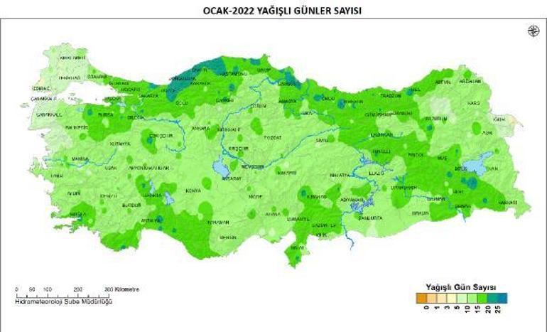 Ocak ayında yağış bereketi
