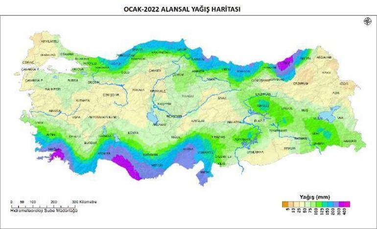Ocak ayında yağış bereketi
