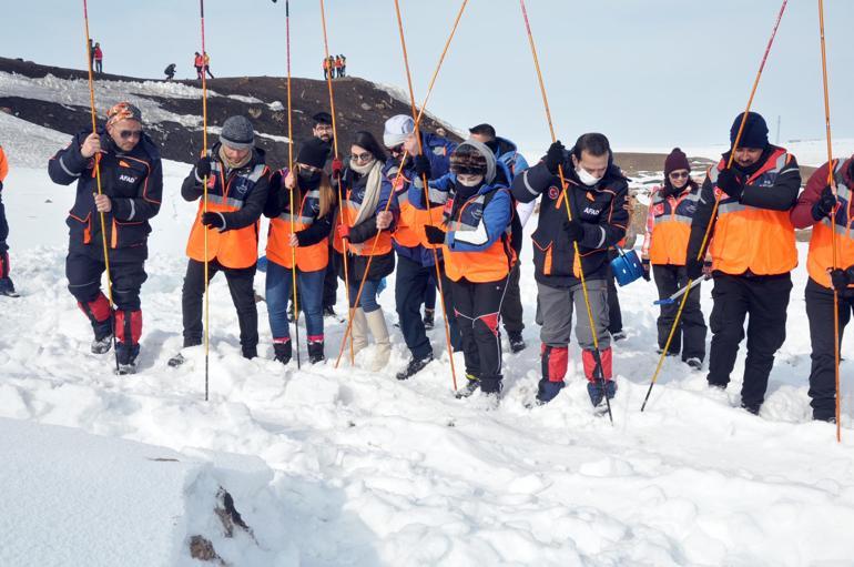 AFAD ve UMKEden çığ tatbikatı