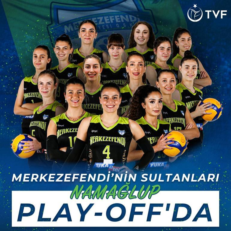 Merkezefendi filede Play-Off heyecanı yaşıyor