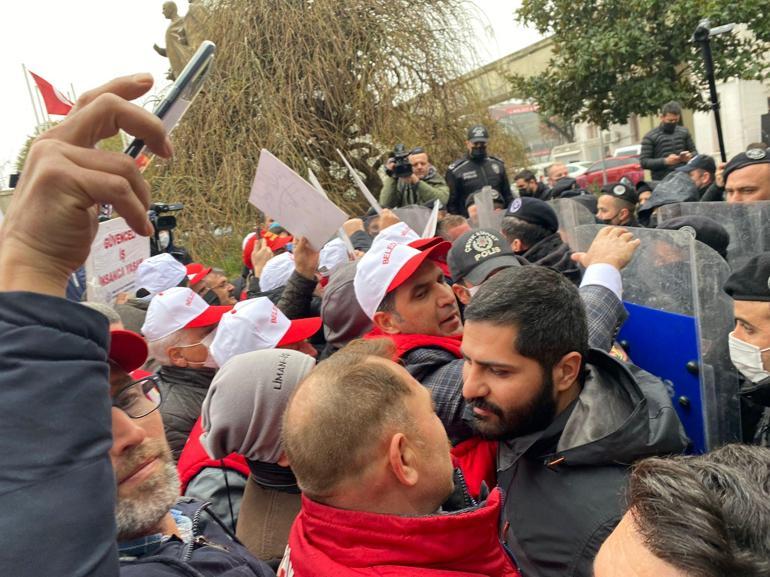 Bakırköy Belediyesine işten çıkarma protestosu