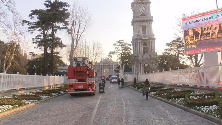 Dolmabahçe Sarayı marangozhanesinde yangın