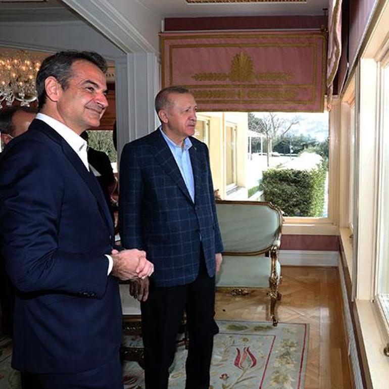 Cumhurbaşkanı Erdoğan Yunanistan Başbakanı Miçotakis ile görüştü
