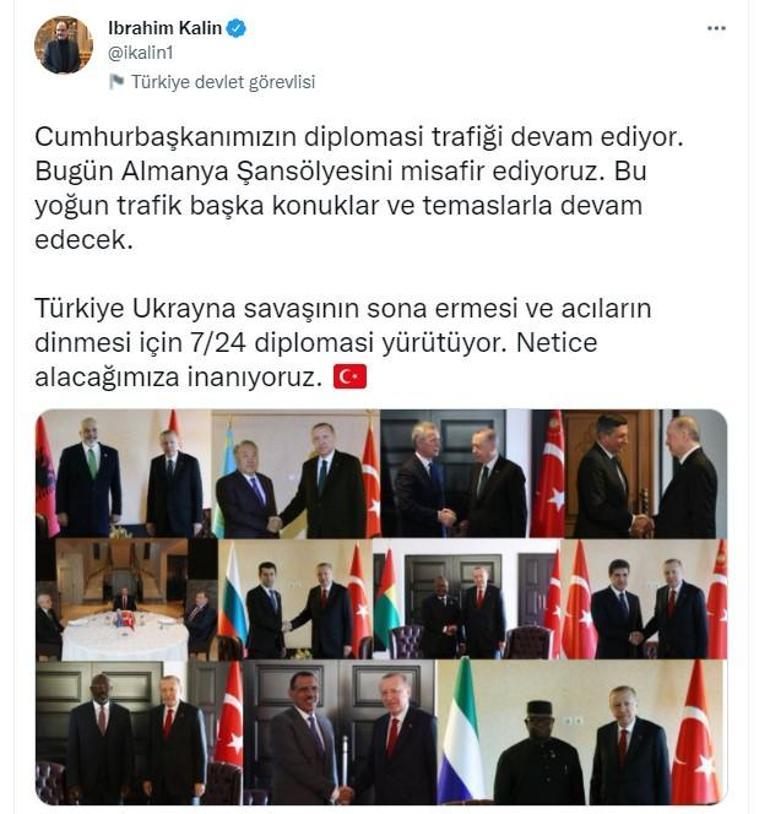 Sözcü Kalın: Türkiye savaşın sona ermesi için 7/24 diplomasi yürütüyor