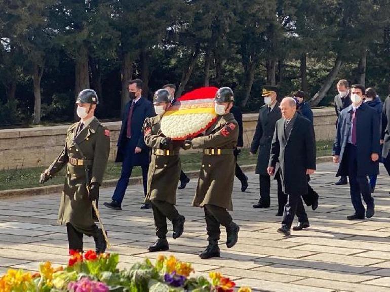 Cumhurbaşkanı Erdoğan, Almanya Şansölyesi Scholzu kabul etti