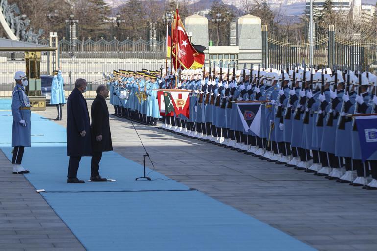 Cumhurbaşkanı Erdoğan, Almanya Şansölyesi Scholzu kabul etti