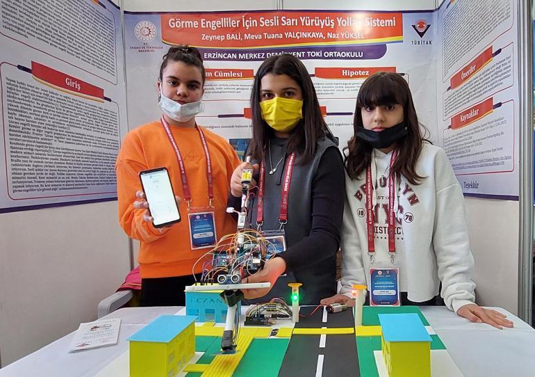 Ortaokul öğrencileri tasarladıkları akıllı bastonla görme engellileri rahatlatacak