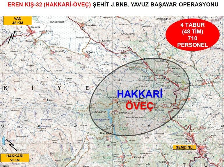 Hakkaride Eren Kış-32 Operasyonu başlatıldı