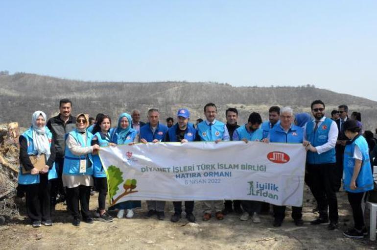 Gurbetçilerden Manavgata 250 bin fidan bağışı