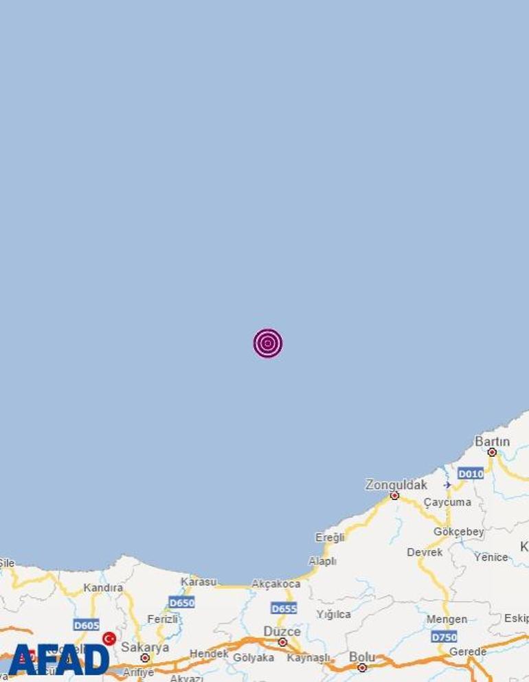 Ereğli açıklarında 4.4 büyüklüğündeki deprem birçok ilden hissedildi