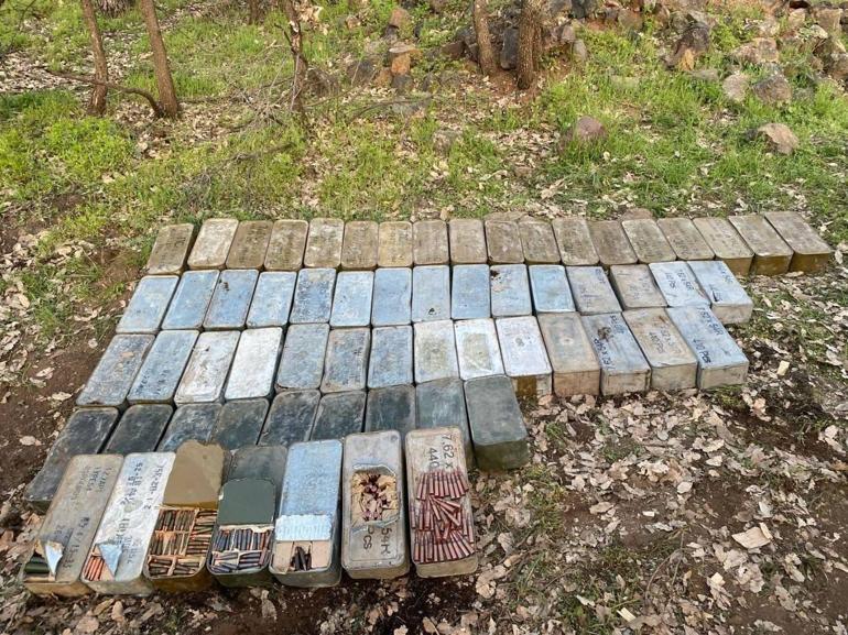 MSB: PKKya ait çok sayıda mühimmat ele geçirildi