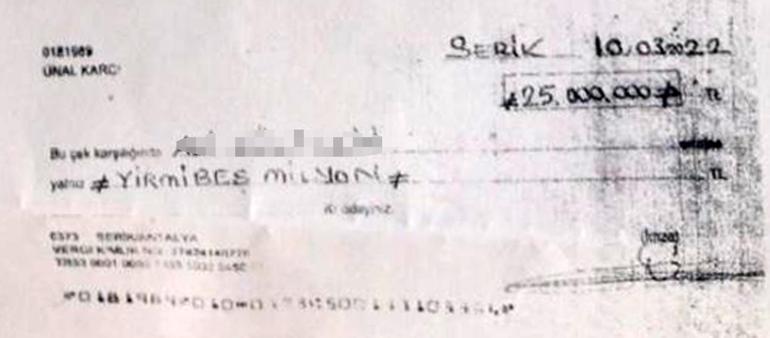 10 yıllık 25 milyon lira yazılı çek, varisleri şoke etti