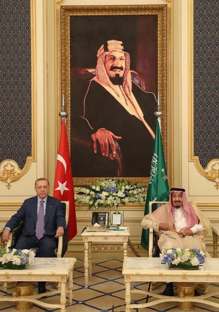 Erdoğan, Kral Salman ve Veliaht Prensle görüştü