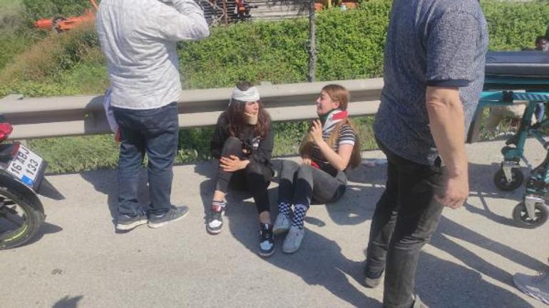 Bursada bariyere çarpan otomobil takla attı: 3ü çocuk 4 yaralı