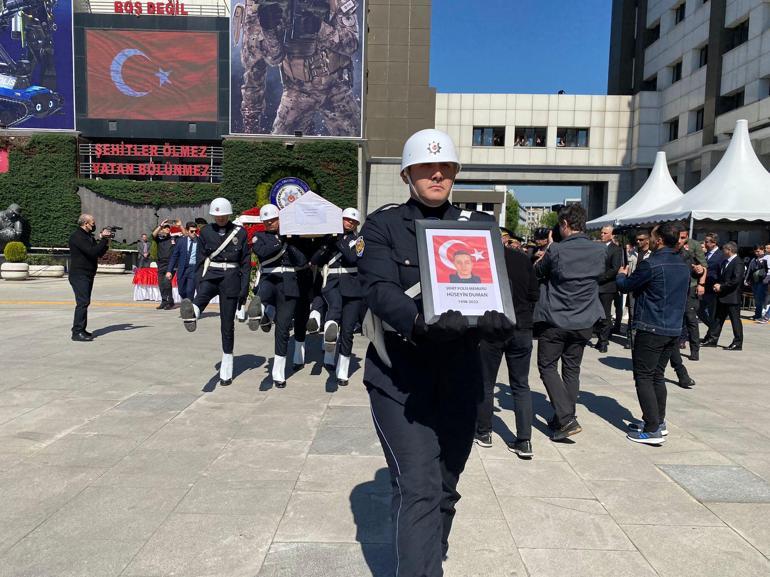 Şehit polis için İstanbul Emniyetinde tören