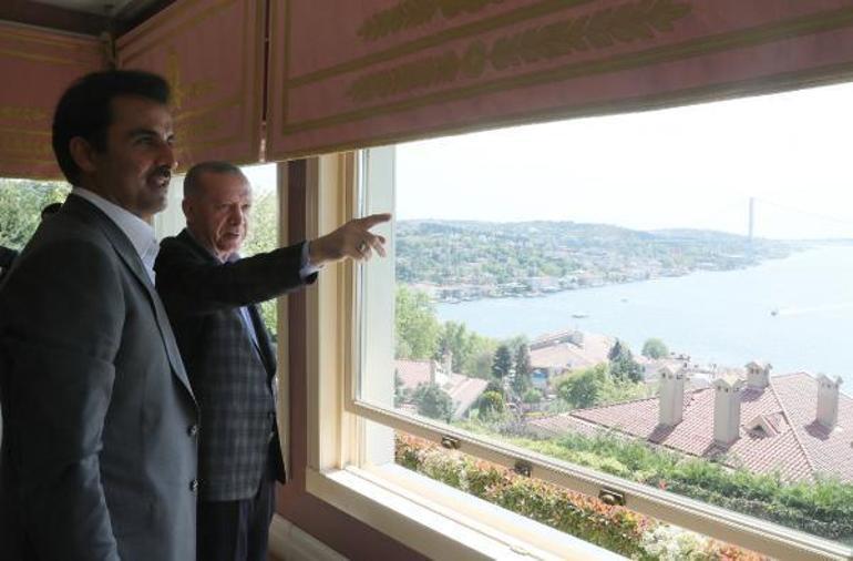 Cumhurbaşkanı Erdoğan Katar emirini kabul etti