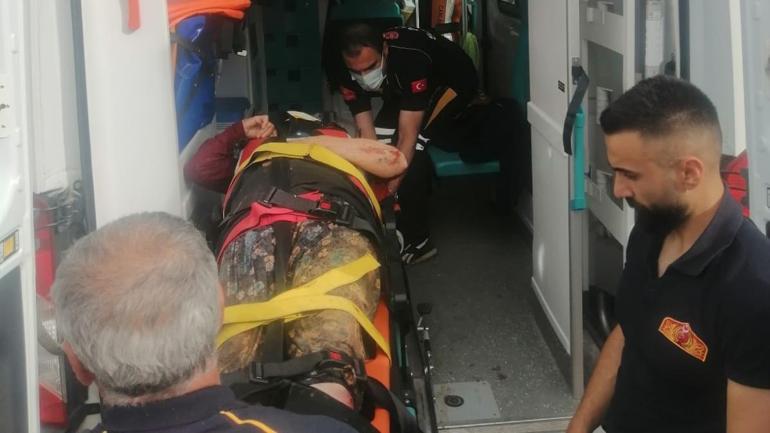 Uçurumdan yuvarlanıp yaralanan yaşlı kadını AFAD kurtardı