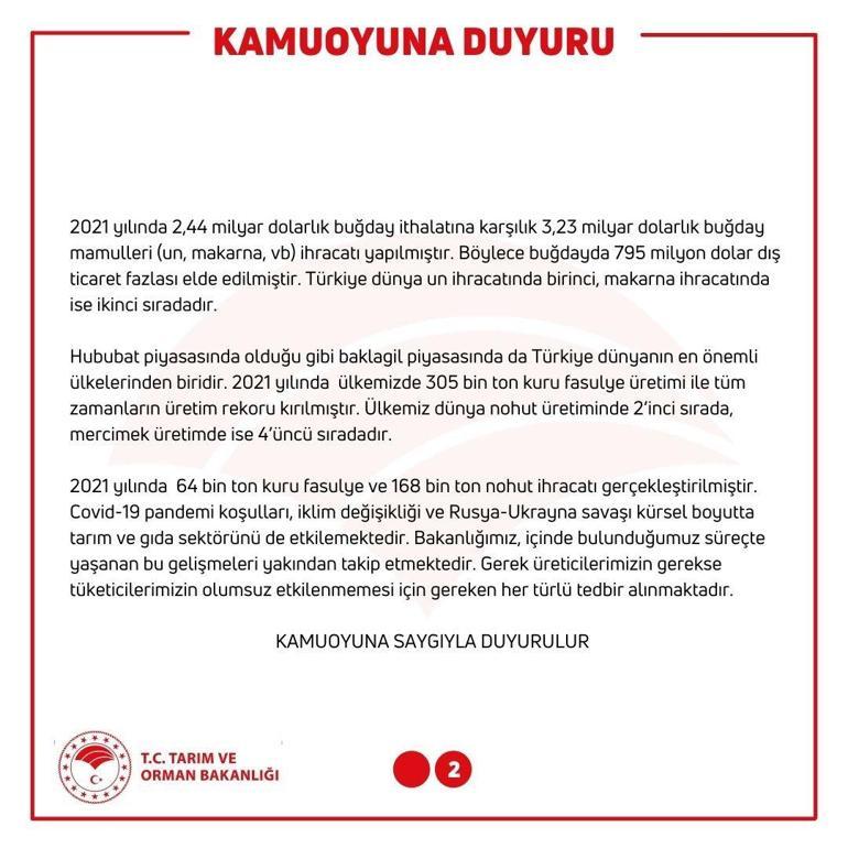 Bakanlıktan buğday ithalatı iddiasına yalanlama