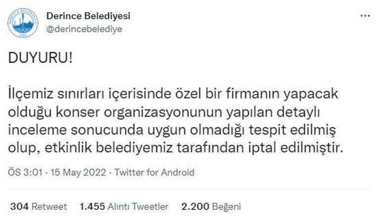 Derince Belediye Başkanı Aygün: Gerekli izinleri almadan bilet satmışlar