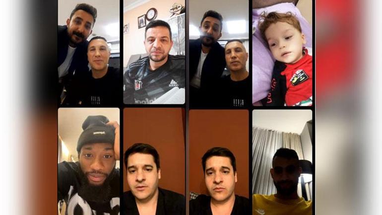 Beşiktaşlı futbolculardan SMA hastası çocuklara anlamlı destek