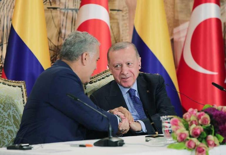 Cumhurbaşkanı Erdoğan: Kolombiya ile ticaret hacmimizi 5 milyar dolara ulaştırmayı hedefliyoruz