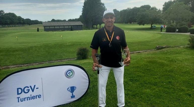 Engelliler Golf Milli takım sporcusu Mehmet Kazan, Almanya’da iki kupa kazandı