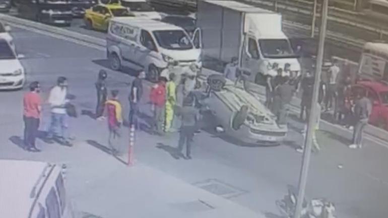 Bahçelievlerde feci kaza kamerada