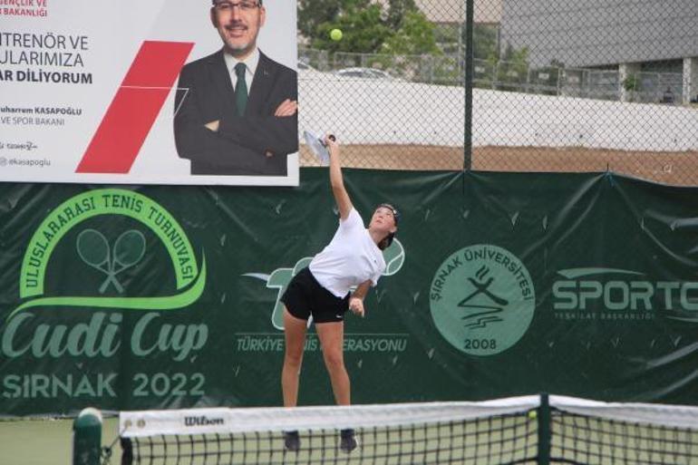 Şırnakta Uluslararası Cudi Cup Tenis Turnuvasının finali yapıldı