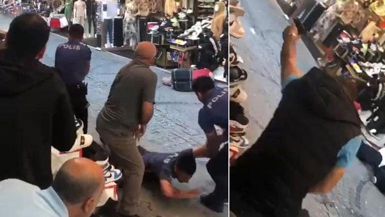 Beyazıttaki çatışma güvenlik kamerasında