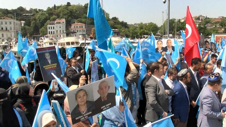 Çin Başkonsolosluğu önünde eylem