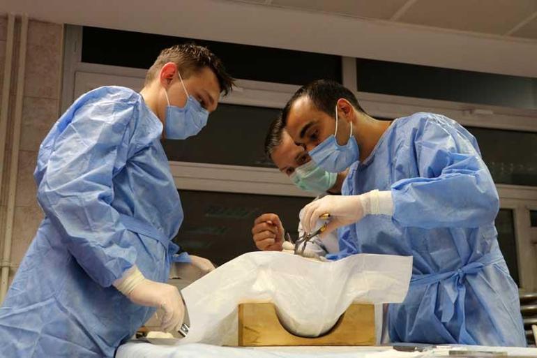 Plastik cerrahi uzmanlarına kadavra üzerinde eğitim