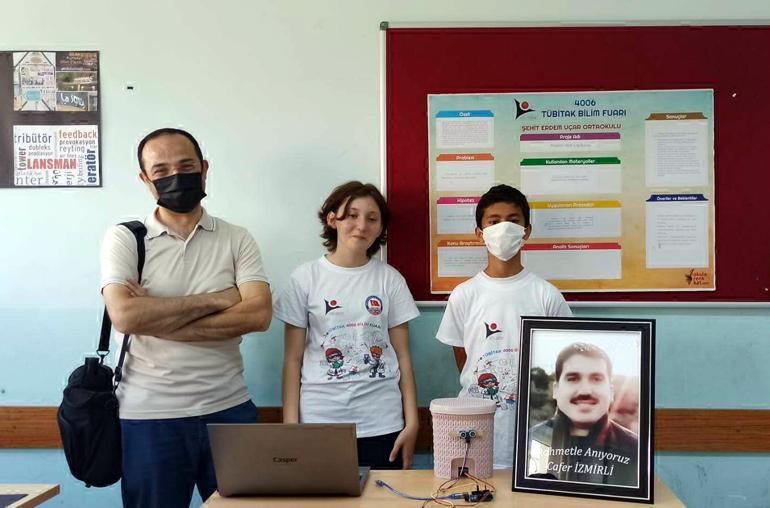 Kazada ölen Cafer öğretmenin projesini tamamlayıp, sergilediler
