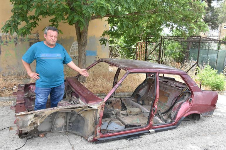 Çalınan otomobilini parçalanmış halde buldu; Keşke böyle görmeseydim dedi