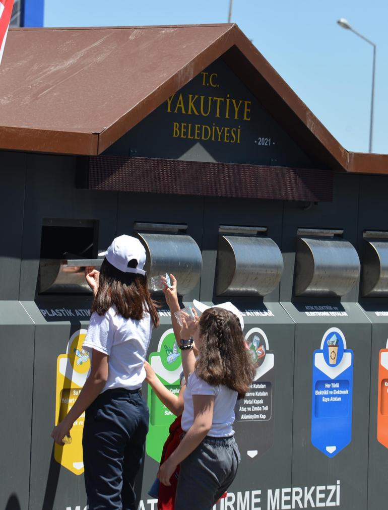 Erzurumda 1inci Sınıf Atık Getirme Merkezi; 14 çeşit ayrıştırılacak