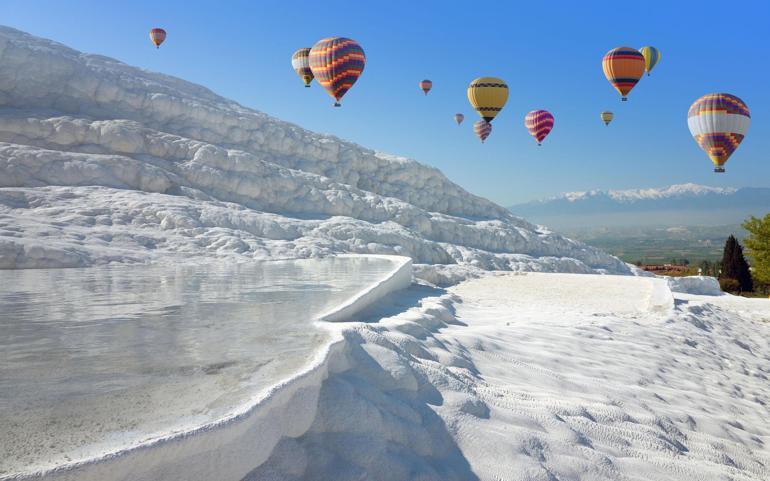 Beyaz cennet Pamukkale’yi ilk 5 ayda 431 bin turist ziyaret etti