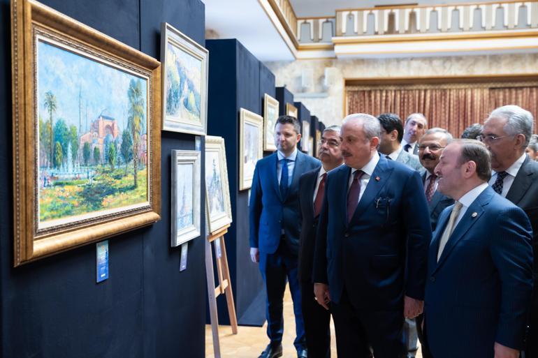 TBMM Başkanı Şentop, AK Partili Öztürkün resim sergisini açtı
