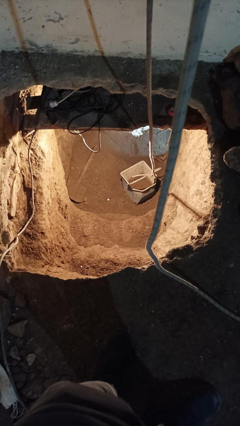 Firari hükümlü, kazdığı tünelde yakalandı