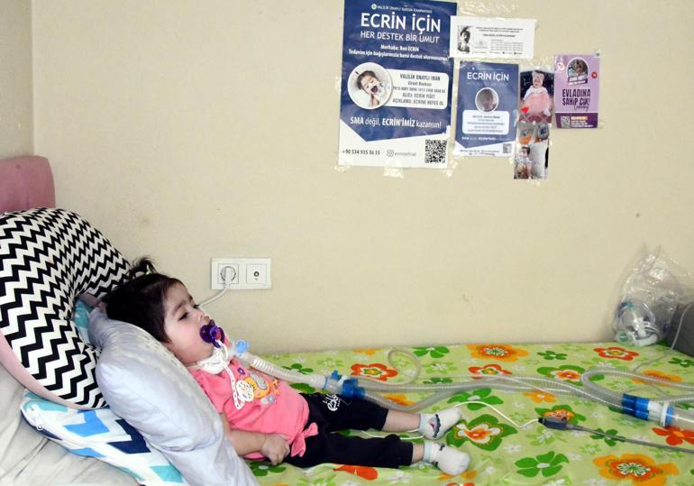 6 makineye bağlı SMAlı Ecrinin annesi: Zaman, en büyük düşmanımız