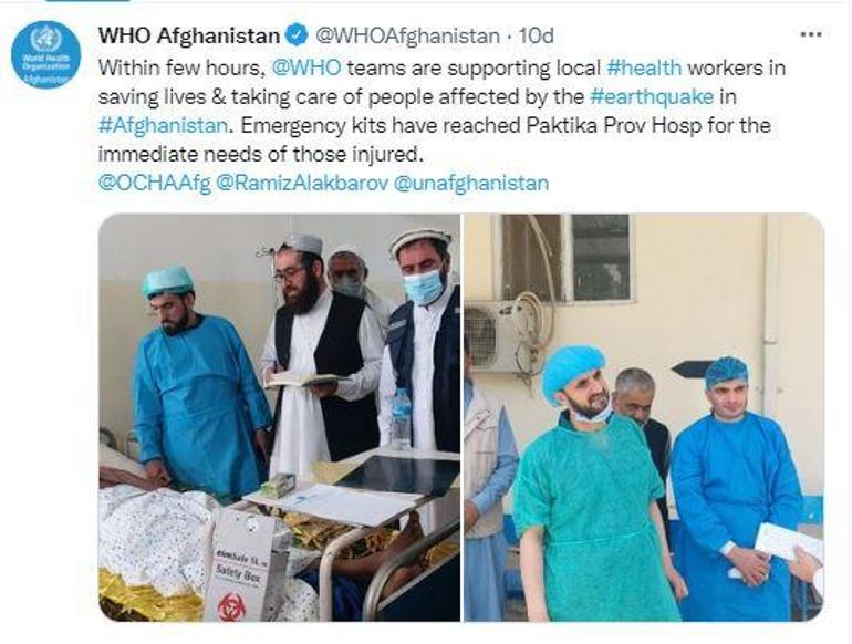 Afganistan depreminde yardımları BM İnsani Yardım Koordinasyon Ofisi koordine ediyor