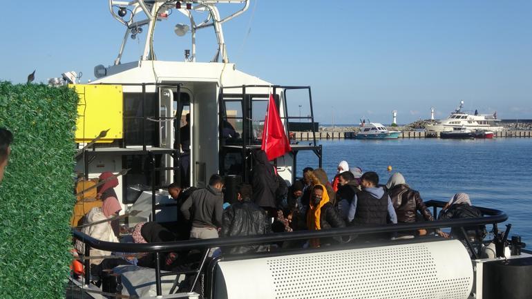 Şile açıklarındaki teknede 59 kaçak göçmen yakalandı