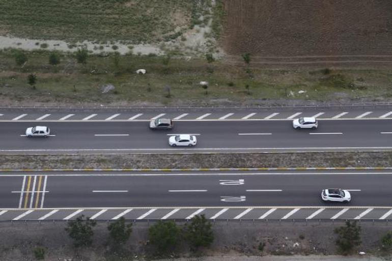 Ankarada helikopter destekli trafik denetimi