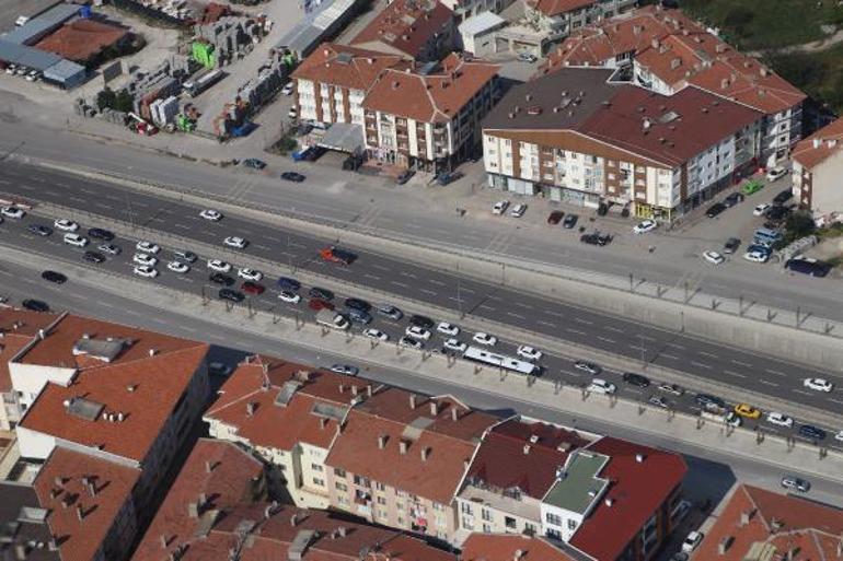 Ankarada helikopter destekli trafik denetimi