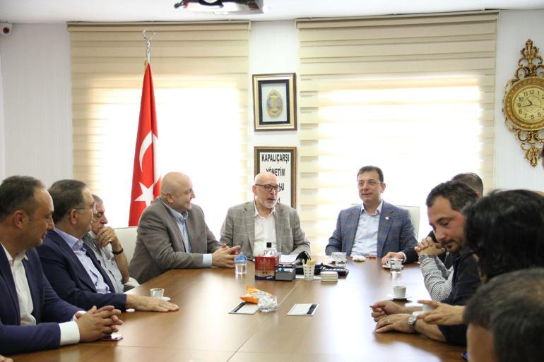 İBB Başkanı Ekrem İmamoğlu Kapalıçarşıyı ziyaret etti