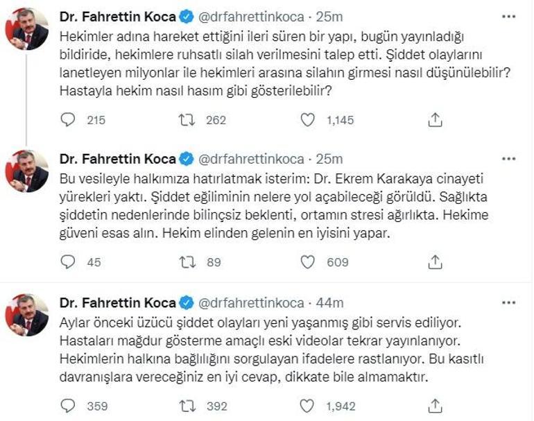 Bakan Koca: Hastayla hekim nasıl hasım gibi gösterilebilir
